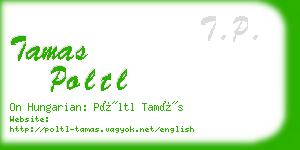 tamas poltl business card